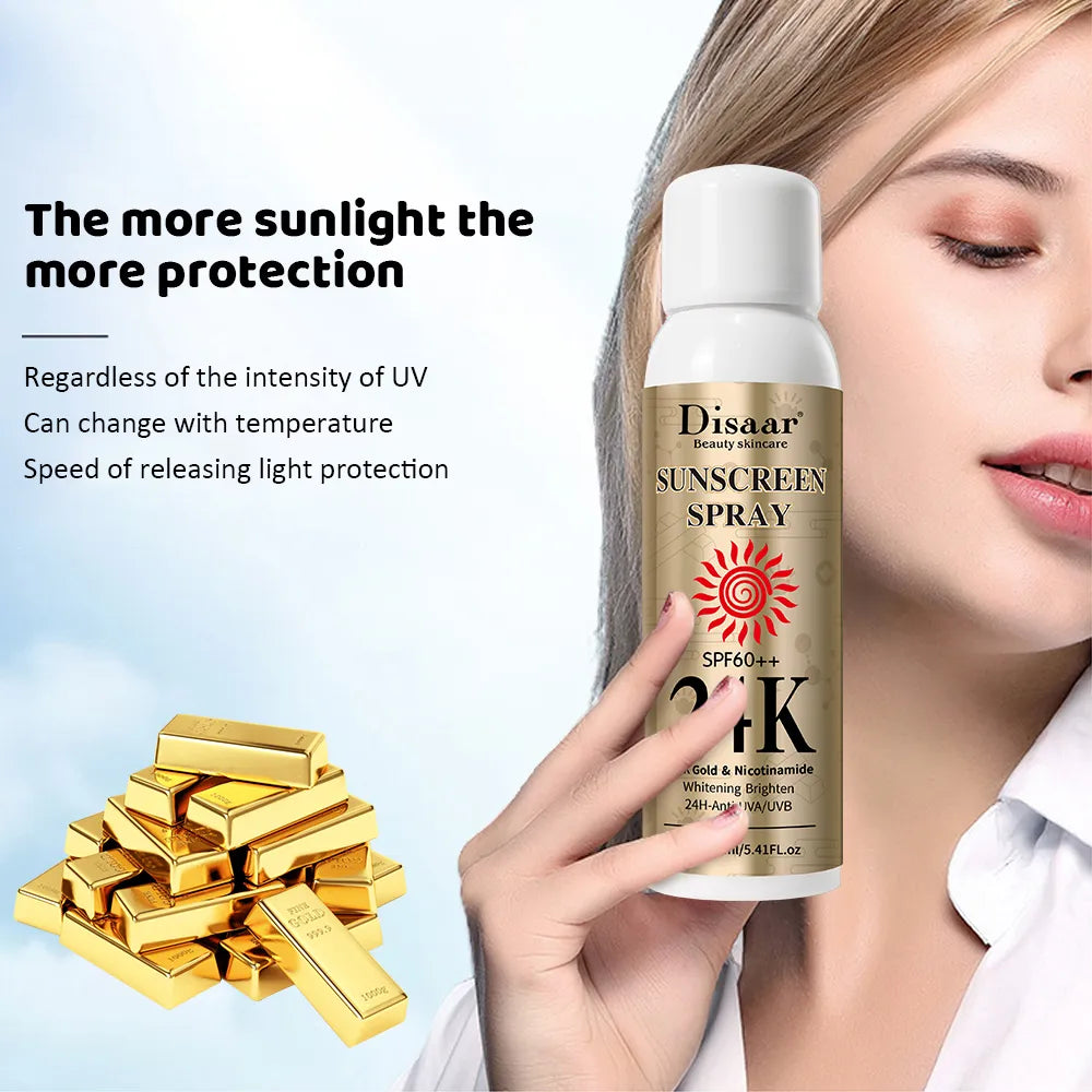 DISAAR Sunscreen Glowing Sun Spray - 180ml - Buy Online in Pakistan at Cosmia.pk