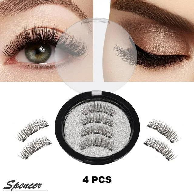 4 Pieces/Set Triple Magnetic False Eyelashes - Buy Online in Pakistan at Cosmia.pk