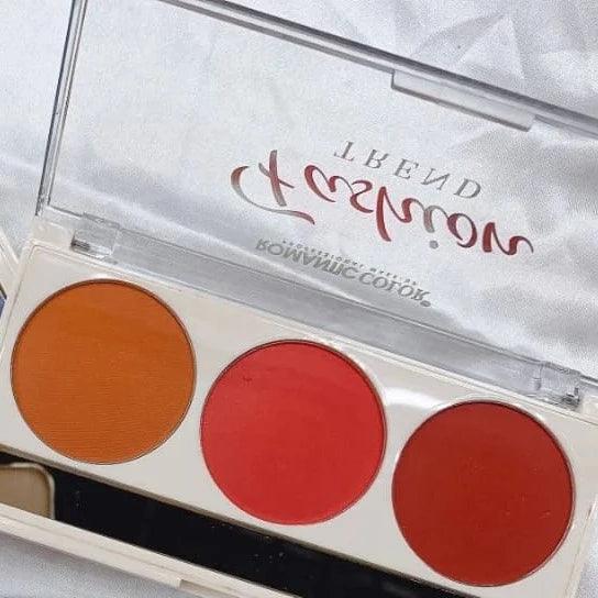 3 Color Fashion Trend Blush On Palette - Buy Online in Pakistan at Cosmia.pk