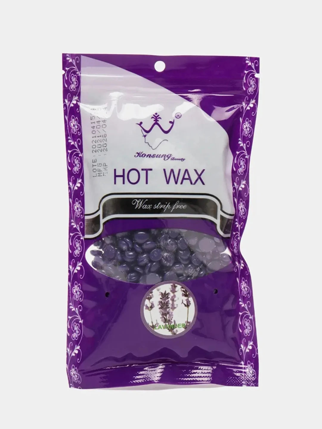 Konsung Beauty Hot Wax Beans - 100g - Lavender shade variant product image