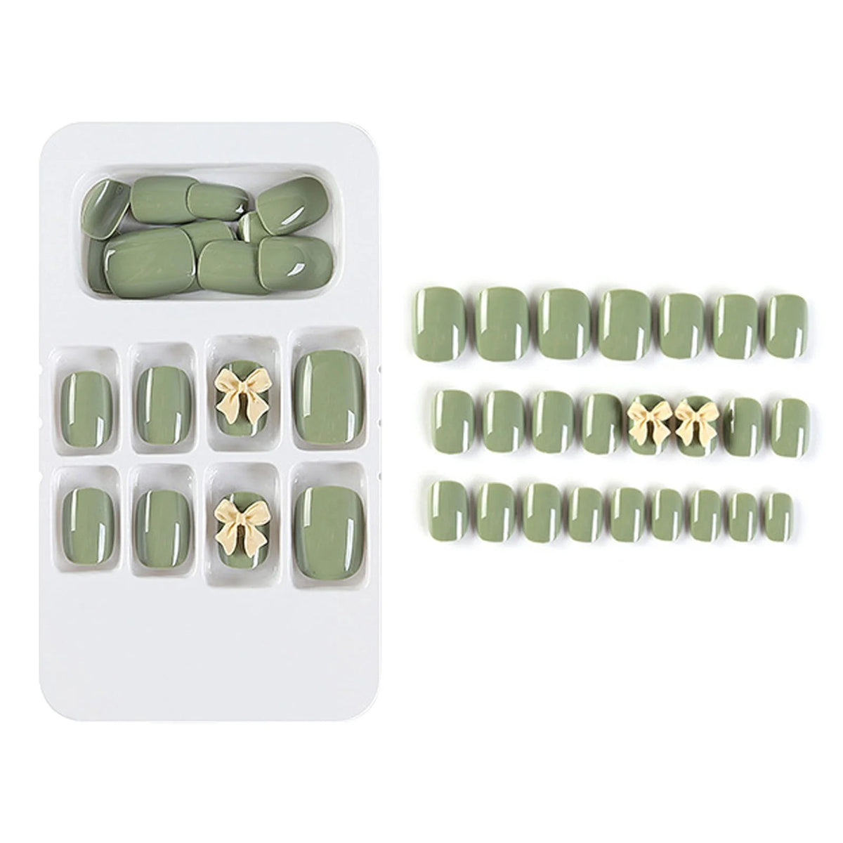 Dodo Lady DoDo Lady Fingertip Aesthetic Revolution Press-On Nails Set - 12Pcs - Matte Sage | Buy Online in Pakistan at Cosmia.pk