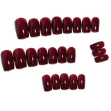 Dodo Lady DoDo Lady Fingertip Aesthetic Revolution Press-On Nails Set - 12Pcs - Glossy Wine | Buy Online in Pakistan at Cosmia.pk
