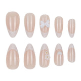 DoDo Lady Zhijian Romantic Press On Nails Set - 12Pcs - Soft Nude - Buy Online in Pakistan