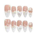 DoDo Lady Zhijian Romantic Press On Nails Set - 12Pcs - Dusty Rose - Buy Online in Pakistan
