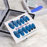 Romantic Myth Romantic Myth Professional Press-On Gel Nails - Blue | Buy Online in Pakistan at Cosmia.pk