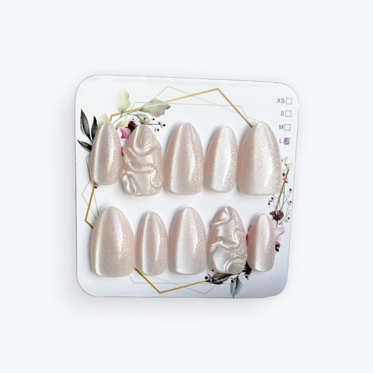 Romantic Myth Cat's Eye Fashion Press-On Gel Nails - Nude shade variant product image