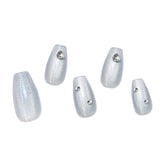 Magic Nails Premium Press-On Nails - Silver Glitter shade variant product image