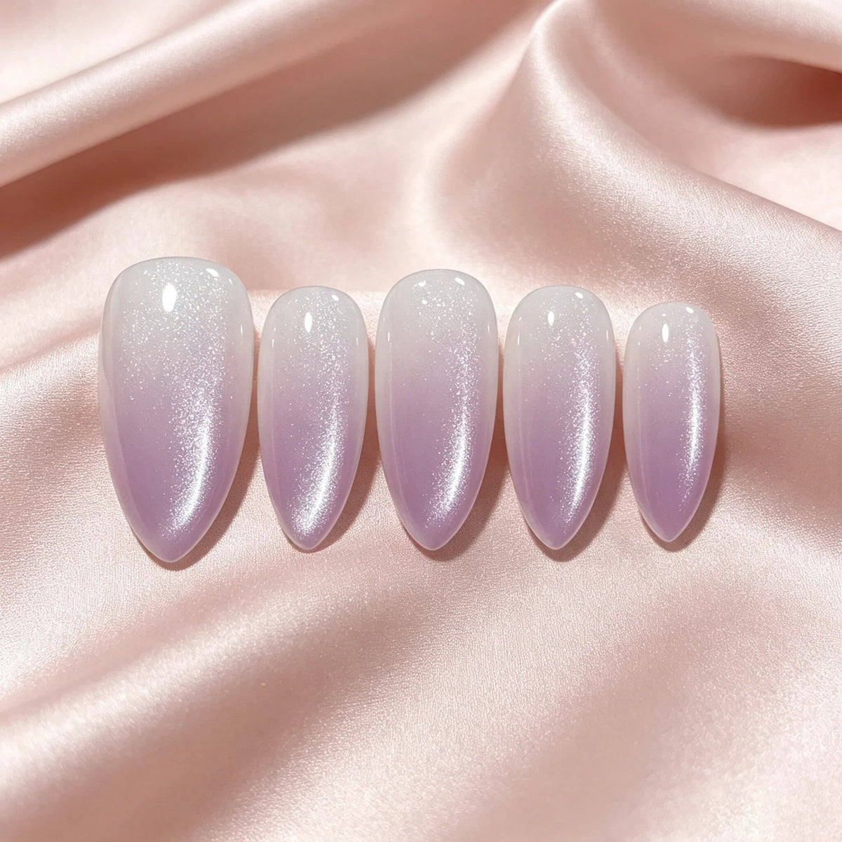 Romantic Myth Romantic Myth Cat Eye Press-On Nails - Cream White | Buy Online in Pakistan at Cosmia.pk