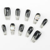 Cosmia.pk Luxury Gradient Press On Nails – 12Pcs - Midnight Glitter | Buy Online in Pakistan at Cosmia.pk