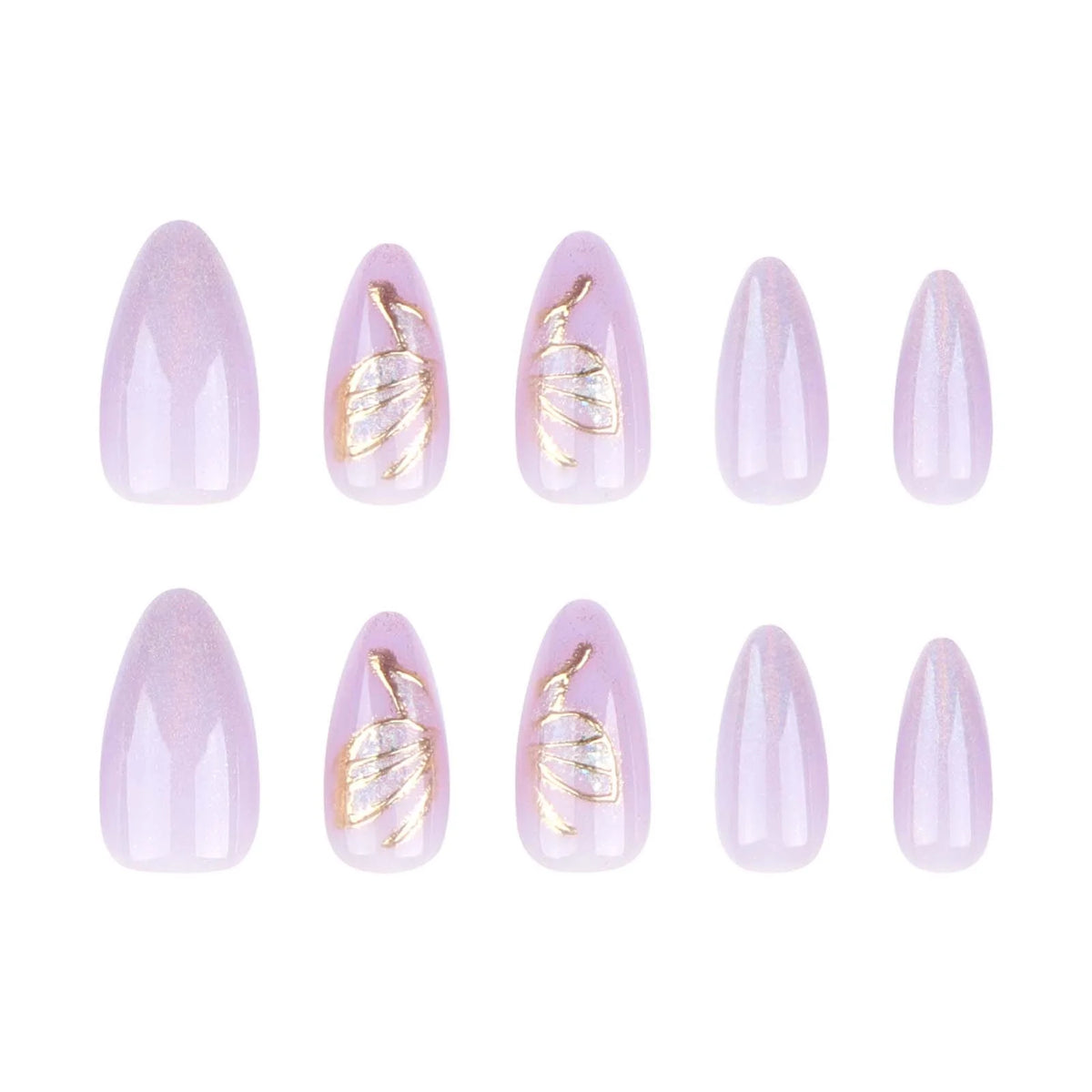YY Kiss Luxury Press On Nails - 12Pcs - Soft Lilac shade variant product image