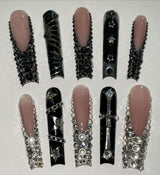 YY Kiss Luxury Press On Nails - 12Pcs - Midnight Glam shade variant product image