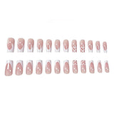 Luxury Press-On Nails Set - 12 Pcs - Heart Blush Nude - Buy Online in Pakistan
