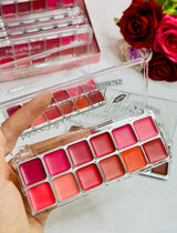 Mocallure Matte Cream Lipstick Palette - 12 Colors - Red shade variant product image