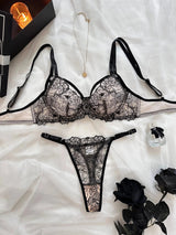 Cosmia.pk Feminine Lace Intimates – Romantic Series - Black / 34 | Buy Online in Pakistan at Cosmia.pk