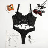 Cosmia.pk Feminine Lace Intimates – Romantic Series - Black / 38 | Buy Online in Pakistan at Cosmia.pk