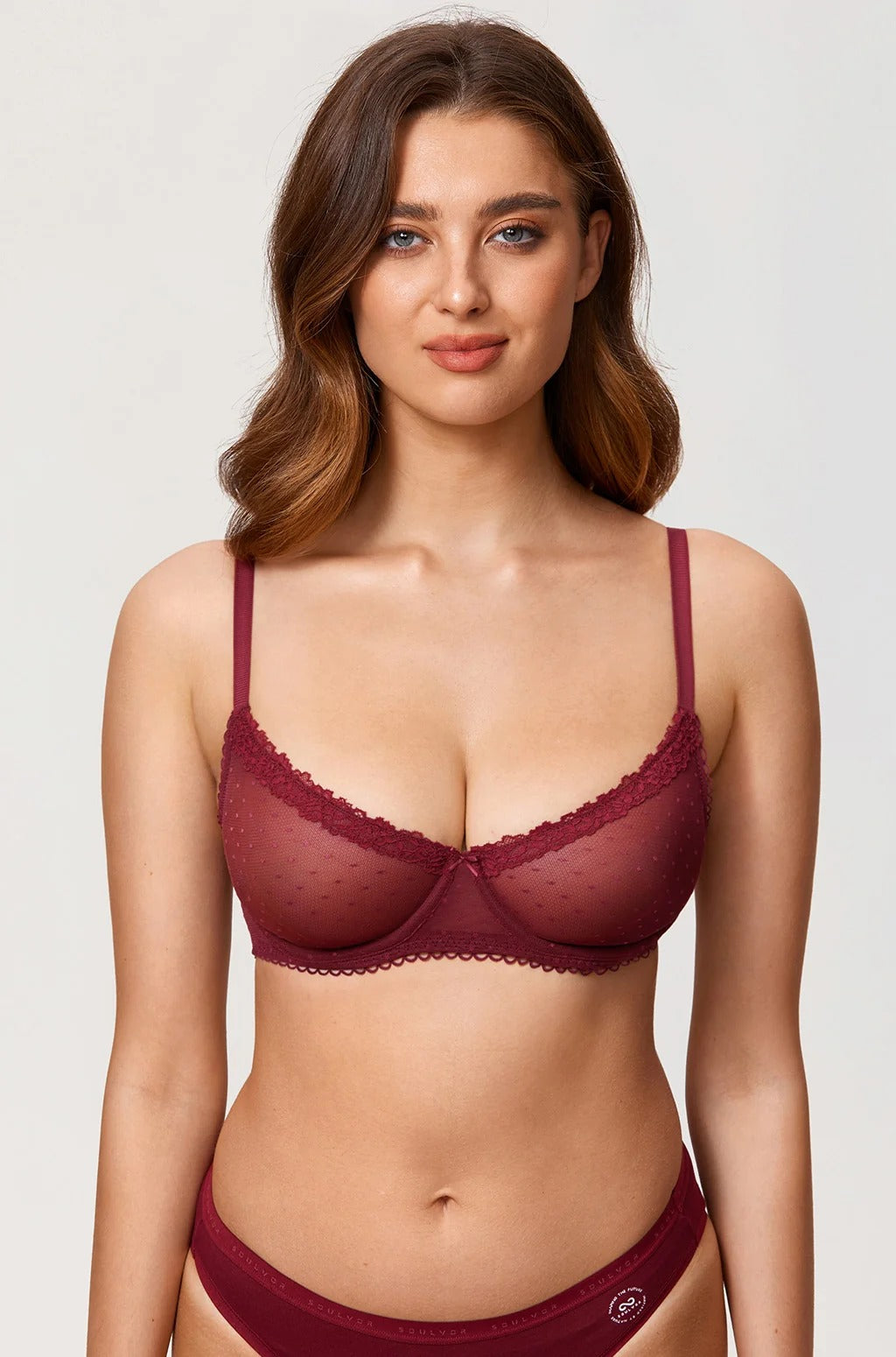 Cosmia.pk Polka Dots Lingerie - 3035 - MAROON | Buy Online in Pakistan at Cosmia.pk