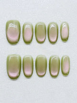 PINK KEY Pink Key Cat's Eye Artificial Nails - Bottle Green | Buy Online in Pakistan at Cosmia.pk