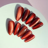 PINK KEY Pink Key Cat's Eye Artificial Nails - Red | Buy Online in Pakistan at Cosmia.pk