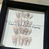 PINK KEY Pink Key Cat's Eye Artificial Nails - Silver | Buy Online in Pakistan at Cosmia.pk