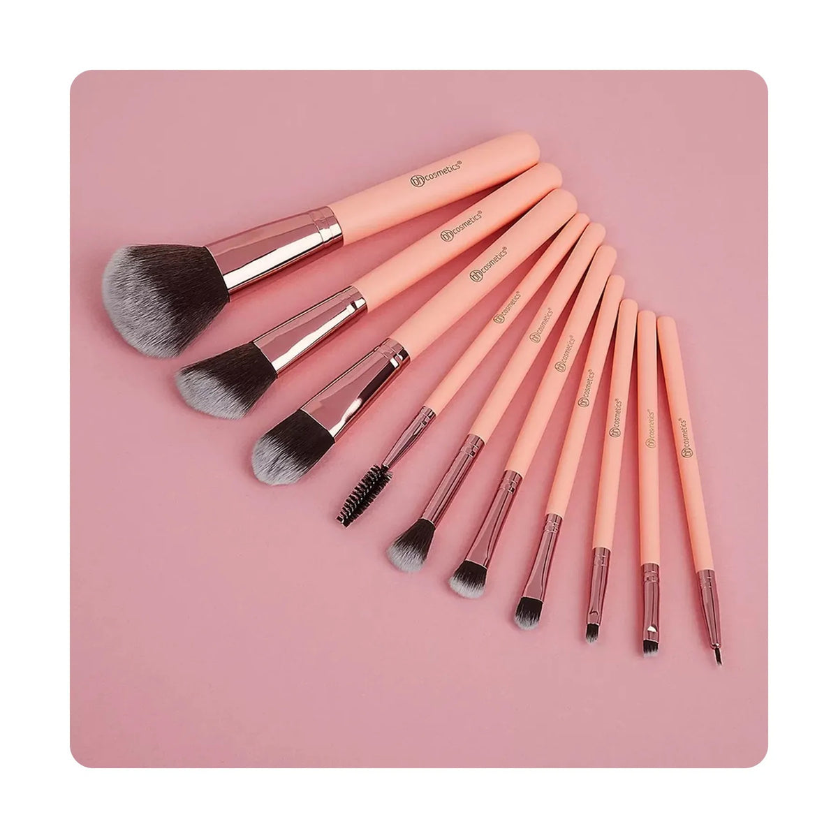 Sweet Beauty Sweet Beauty Makeup Brush Set Blister X 10 Pcs. - Peach | Buy Online in Pakistan at Cosmia.pk