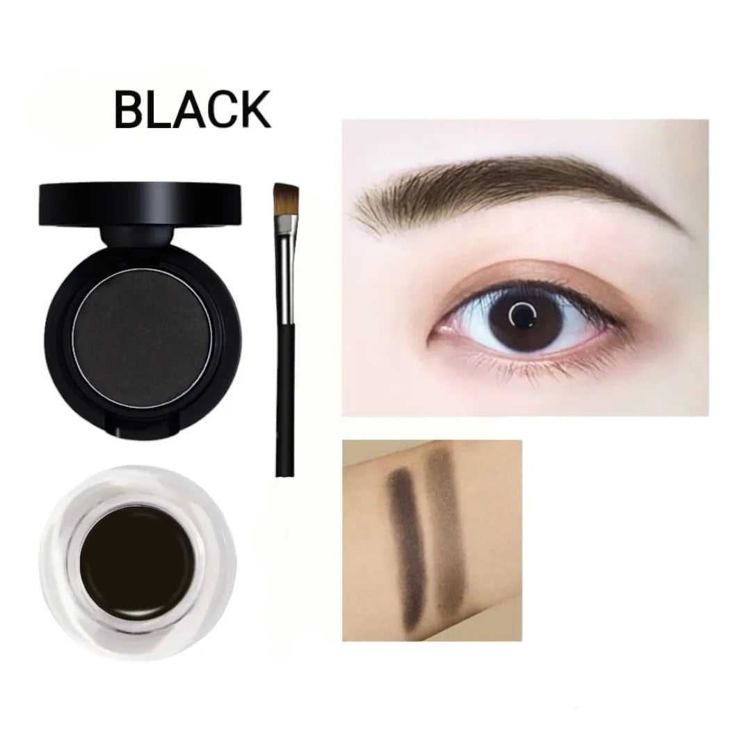 Aqua Color Line Aqua Color Line 3D Eyebrow Powder & Gel Eyeliner - Black | Buy Online in Pakistan at Cosmia.pk