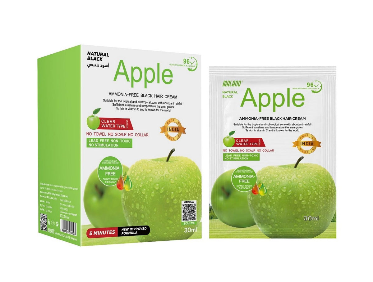 Apple Apple Hair Color Dye - 30ml - Each Sachet / Black | Buy Online in Pakistan at Cosmia.pk