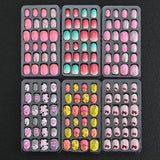 Cosmia.pk Artifical False Nail Packet - Pack of 6 (Random Color With Nail Stickers) | Buy Online in Pakistan at Cosmia.pk