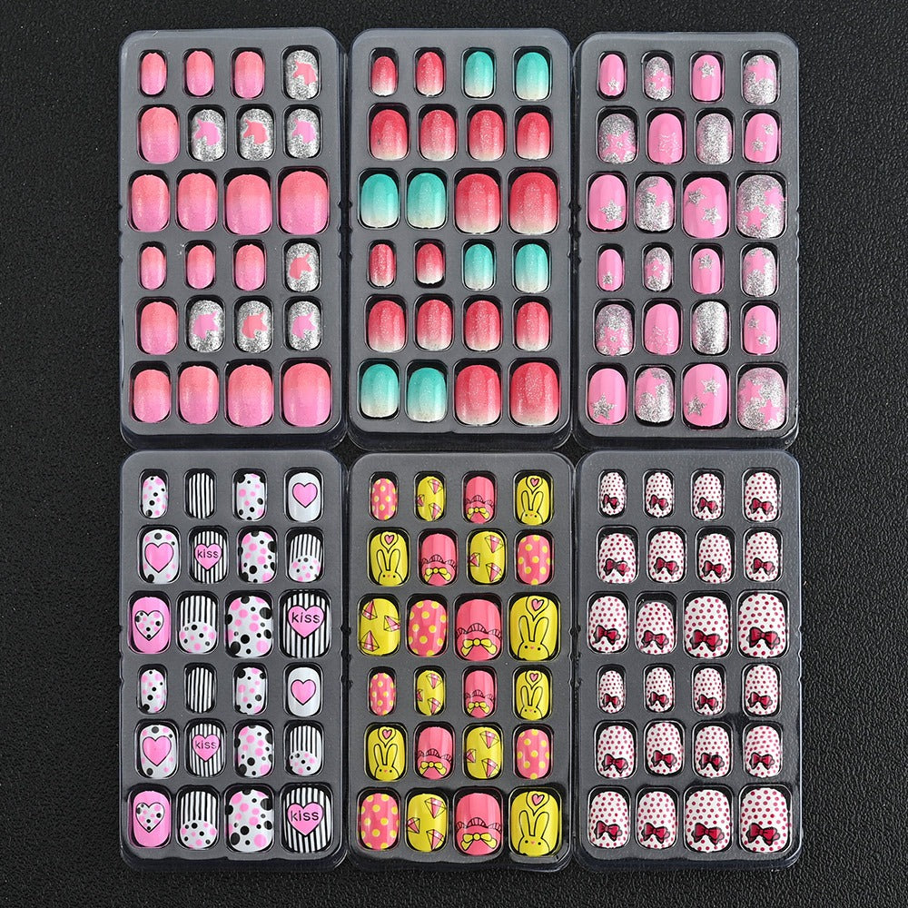 Cosmia.pk Artifical False Nail Packet - Pack of 6 (Random Color With Nail Stickers) | Buy Online in Pakistan at Cosmia.pk