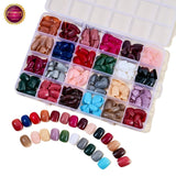 Cosmia.pk Artifical False Nail Packet - Pack of 24 (Random Color With Nail Stickers) | Buy Online in Pakistan at Cosmia.pk