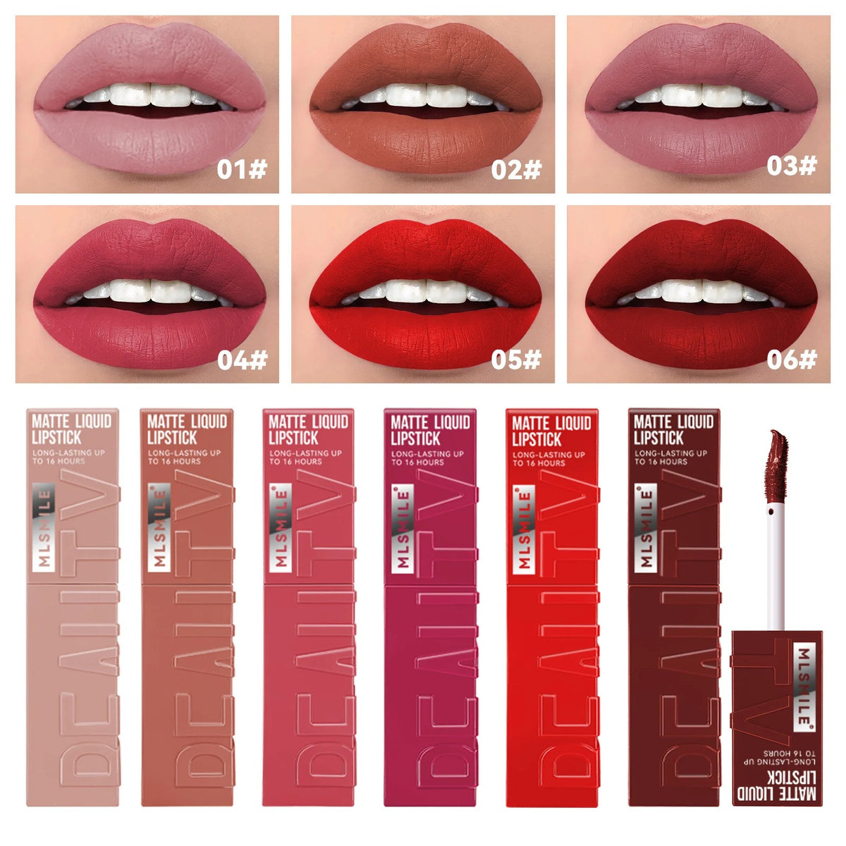 APK APK Matte Waterproof Long-Lasting LipGloss - 6 Pcs Set B | Buy Online in Pakistan at Cosmia.pk