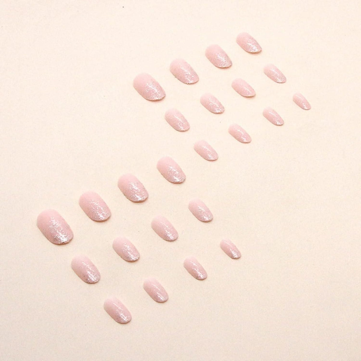 Cosmia.pk 24 Pieces Casual Press On Artifical Nails - Light Pink | Buy Online in Pakistan at Cosmia.pk