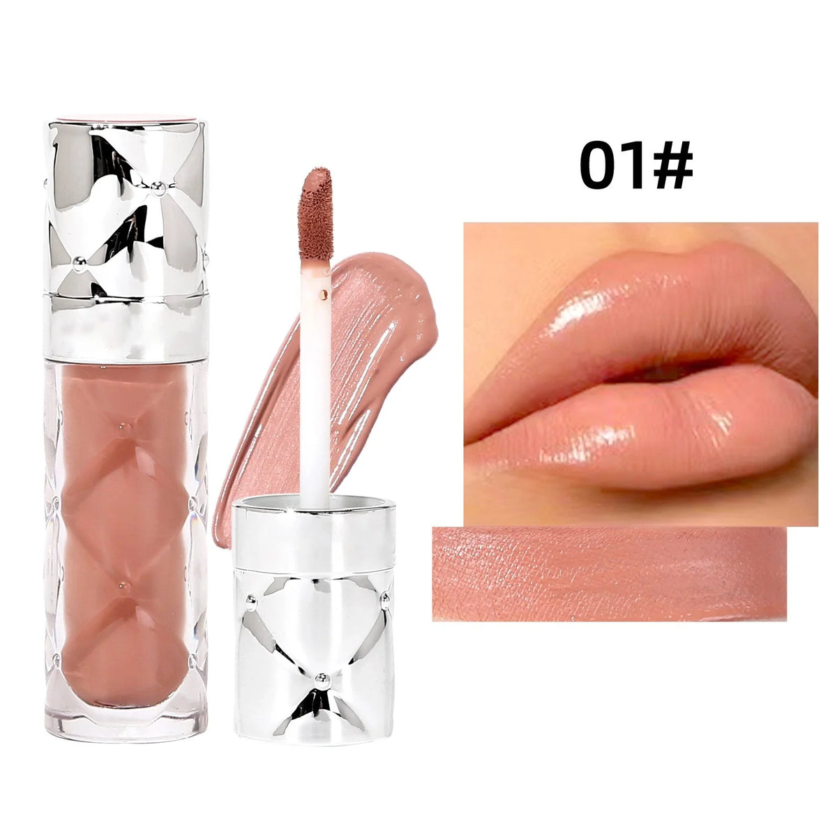 QEARLYA 24K Be Pretty Lipgloss - Nude (6 Pcs) shade variant product image