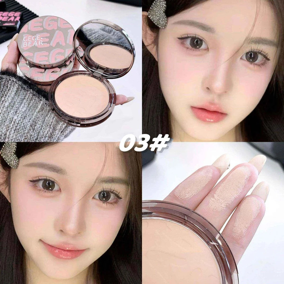 Gege Bear Gege Bear Matte Oil Control Face Powder - 03# Natural | Buy Online in Pakistan at Cosmia.pk
