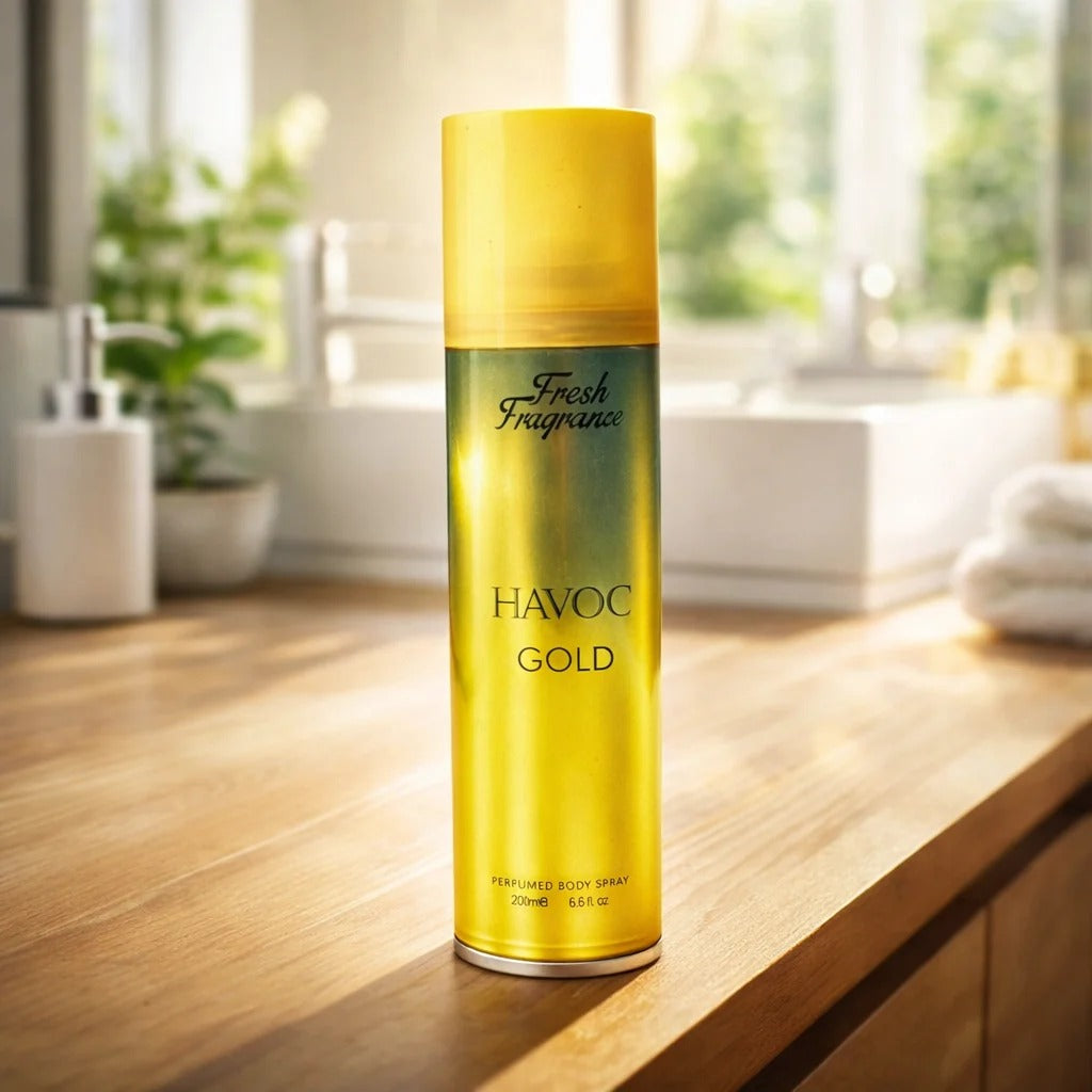Fresh Fragance Fresh Fragrance Body Sprary - 75ml - Havoc Gold | Buy Online in Pakistan at Cosmia.pk