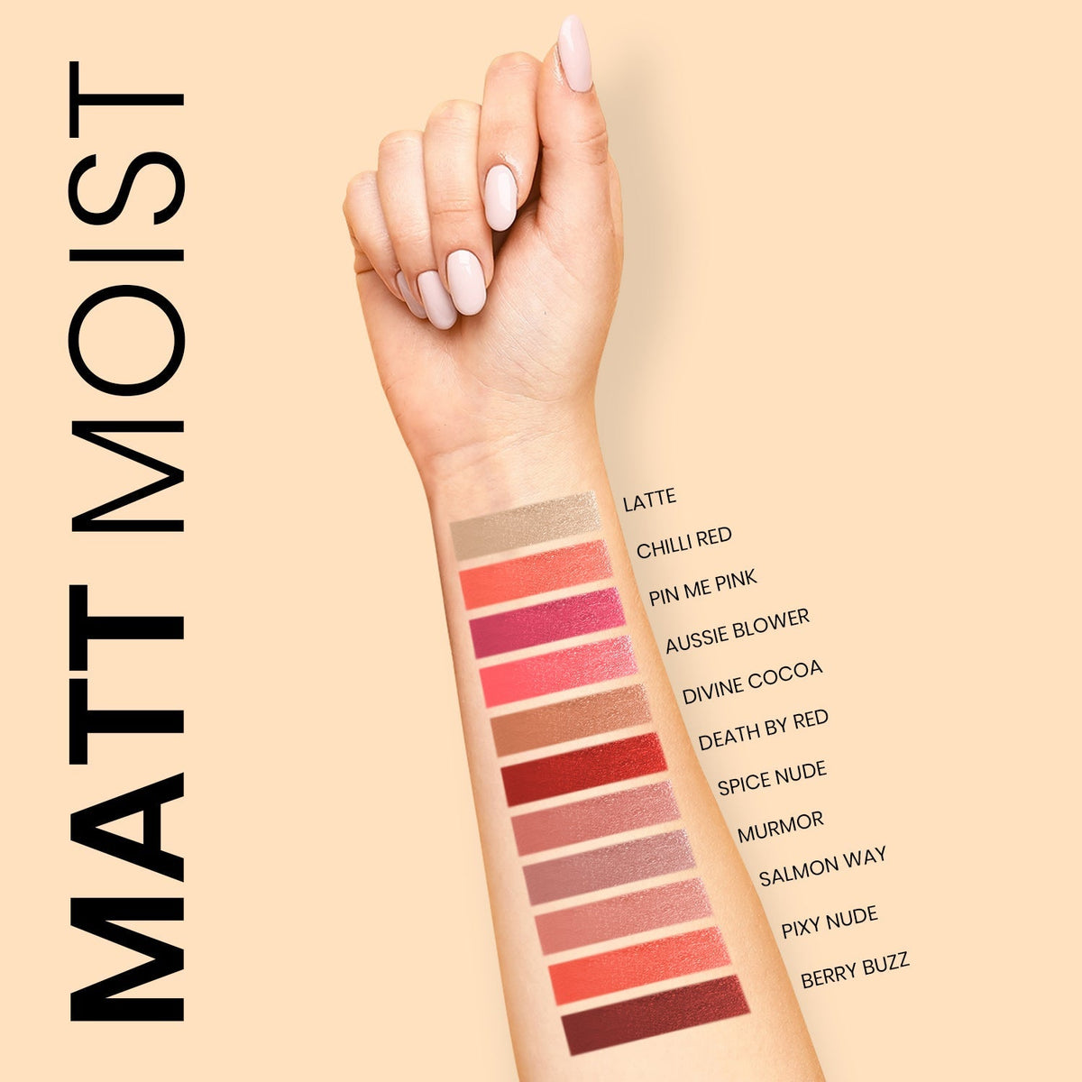 ST London - Matt Moist Long-Lasting Lipstick - Berry Buzz - Buy Online in Pakistan at Cosmia.pk
