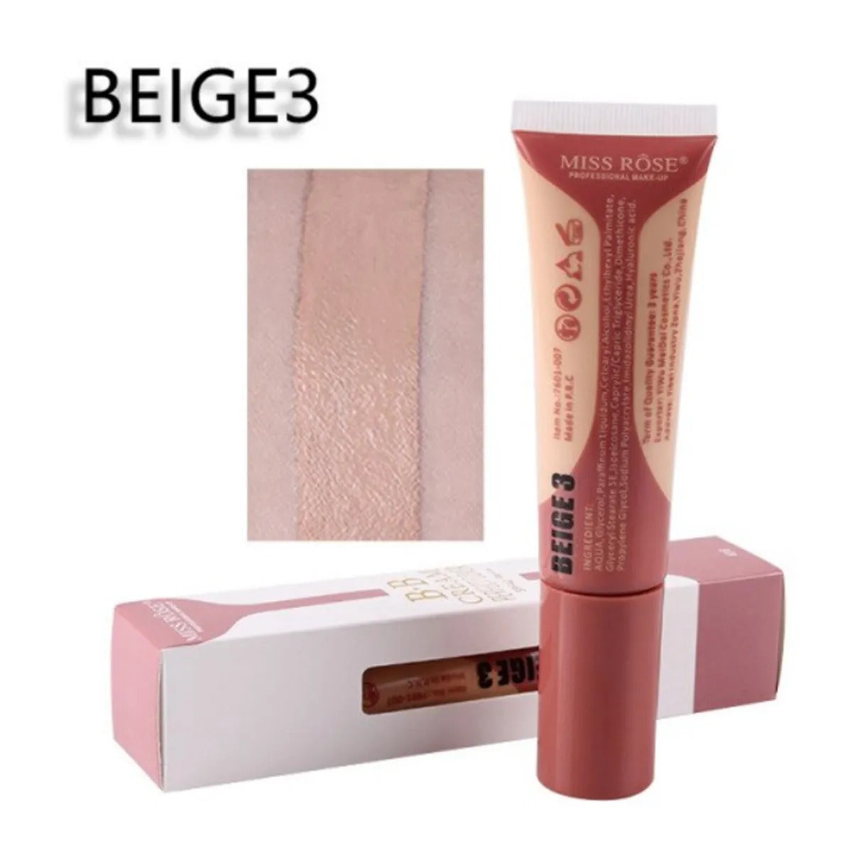 Miss Rose MISS ROSE Perfect BB Cream - Beige 3 | Buy Online in Pakistan at Cosmia.pk