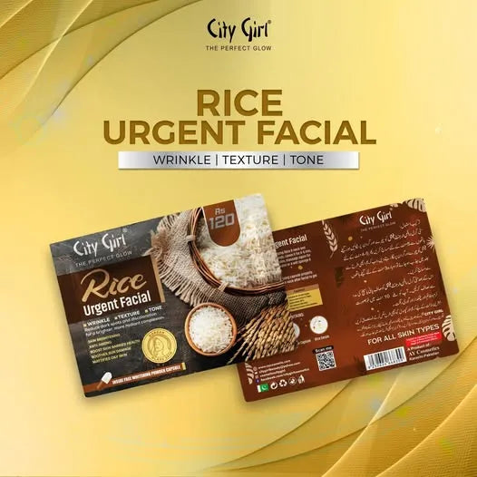 City Girl Rice Urgent Facial - Buy Online in Pakistan at Cosmia.pk