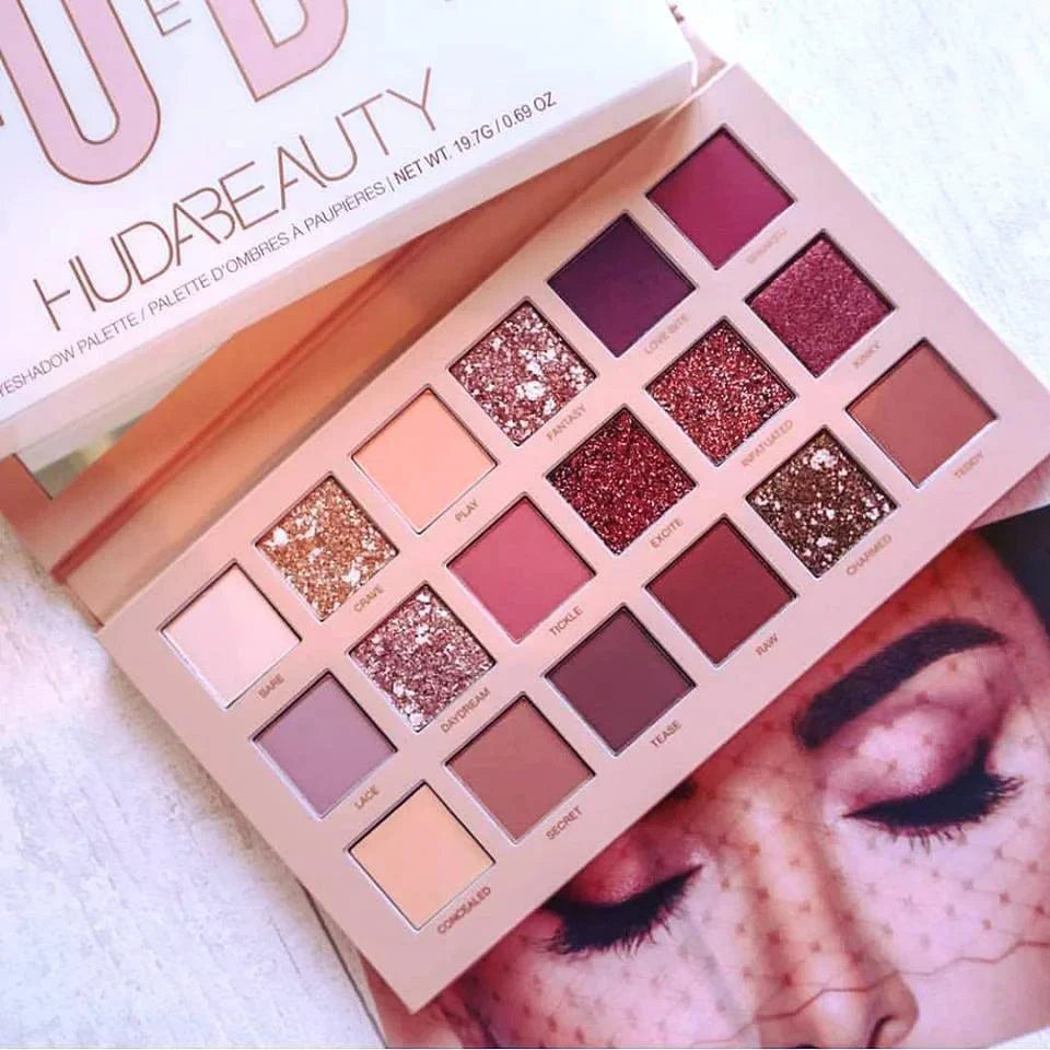 Huda Beauty Nude Eyeshadow Palette - 18 Colors - Buy Online in Pakistan at Cosmia.pk