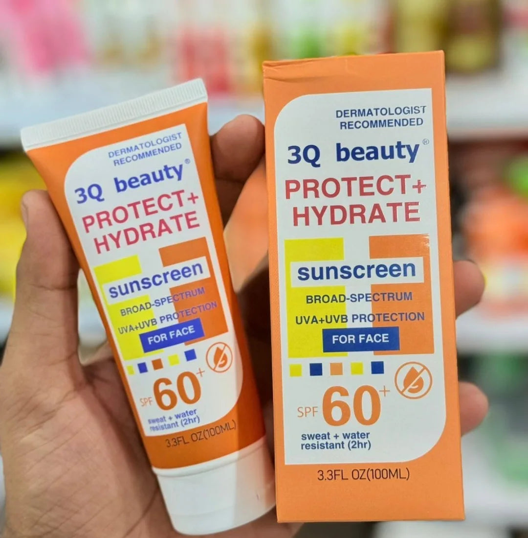 3Q Beauty Protect+Hydrating Sunblock SPF 60 100ml - Buy Online in Pakistan at Cosmia.pk