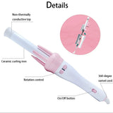 Automatic Pink Hair Curler Spin 360° Rotating Hair Styling Roller - Buy Online in Pakistan at Cosmia.pk
