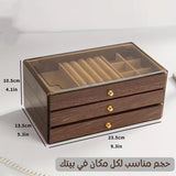 Wood 3 Drawer Jewelry Storage Organizer - Buy Online in Pakistan at Cosmia.pk