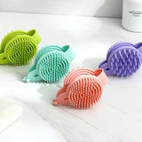 2 In 1 Double Sided Shampoo Brush Silicone Soft - Buy Online in Pakistan at Cosmia.pk