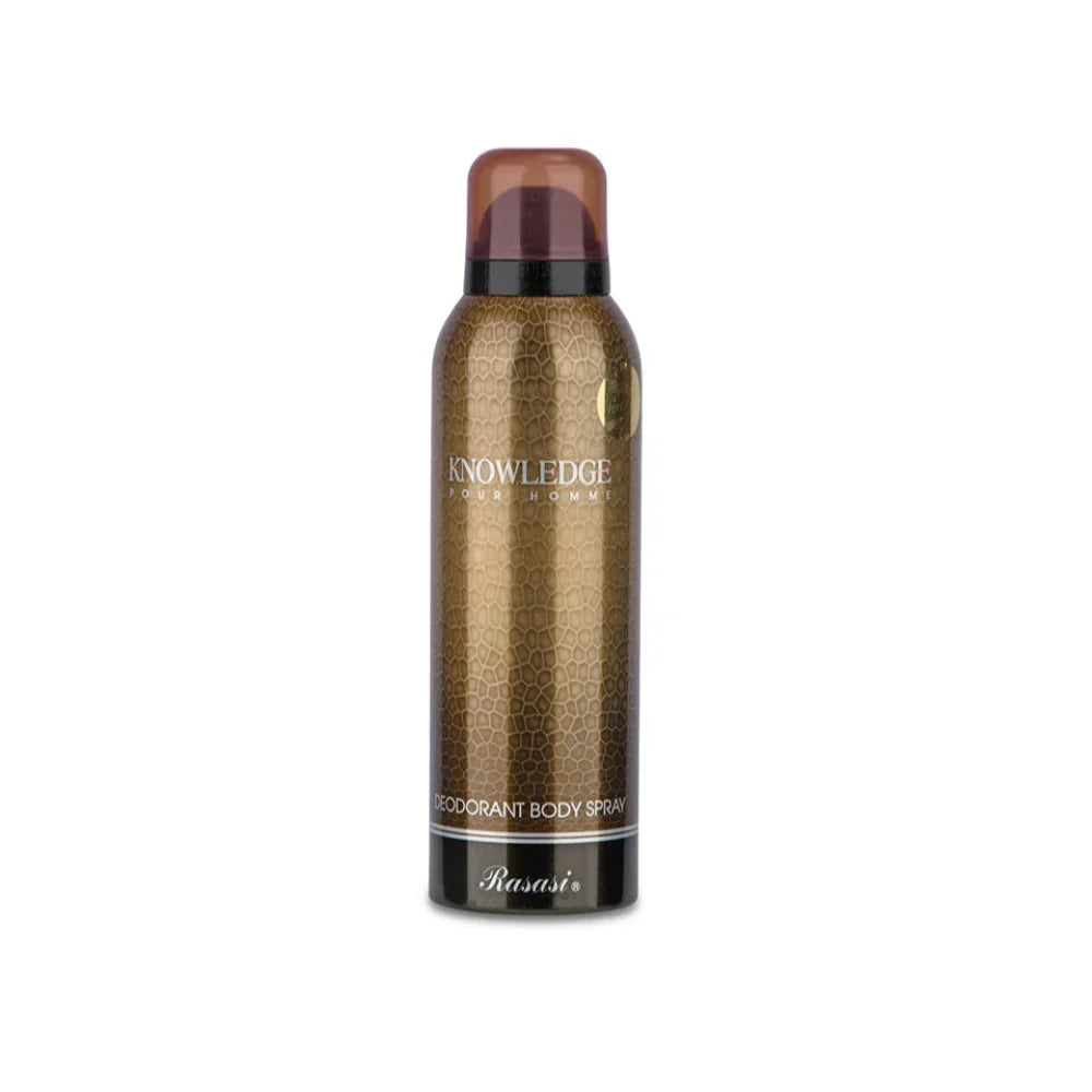 Rasasi Knowledge Deodorant Spray (200ml) - Buy Online in Pakistan at Cosmia.pk