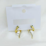 New Twist Crystal Pearl Women’s Dangle Earrings – Each Pair - Buy Online in Pakistan at Cosmia.pk