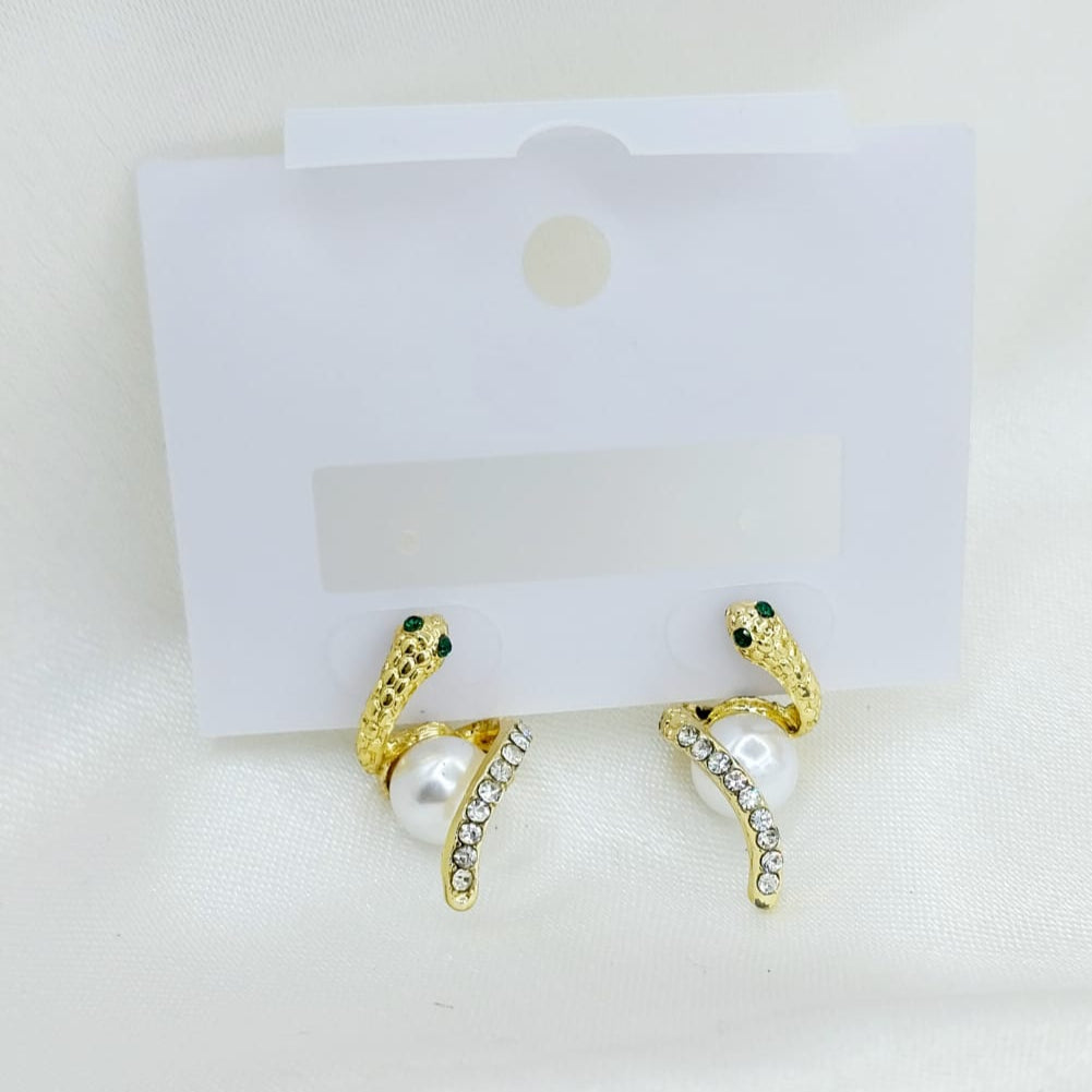 New Twist Crystal Pearl Women’s Dangle Earrings – Each Pair - Buy Online in Pakistan at Cosmia.pk