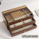 Wood 3 Drawer Jewelry Storage Organizer - Buy Online in Pakistan at Cosmia.pk