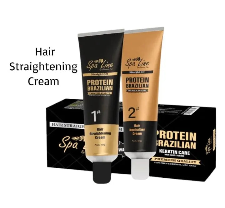 Keratin Protein Brazilian Spa Line Hair Straightening Cream Straight - Buy Online in Pakistan at Cosmia.pk
