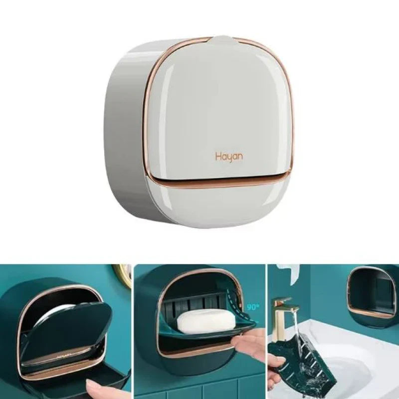Wall Mounted Soap Holder With Flip Cover - Buy Online in Pakistan at Cosmia.pk