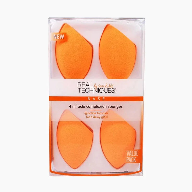 Real Techniques 4 Miracle Complexion Sponges - Buy Online in Pakistan at Cosmia.pk