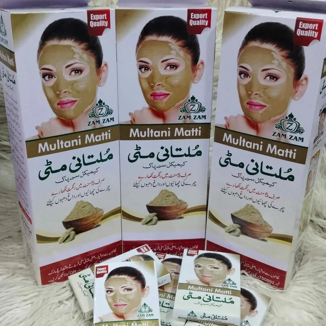 Zam Zam Multani Mitti – 24 Sachets Box - Buy Online in Pakistan at Cosmia.pk
